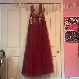 Red Ball Gown